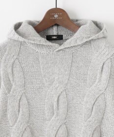 JOSEPH ABBOUD 【インポート素材/軽量】ベビーアルパカ ニットパーカー