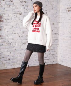 Green Parks ・ＤＯＵＢＬＥ　ＦＬＡＧＳ　サガラ刺繍スウェット