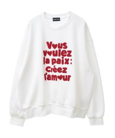 Green Parks ・ＤＯＵＢＬＥ　ＦＬＡＧＳ　サガラ刺繍スウェット