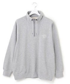 J.PRESS YORK STREET 【UNISEX】ロゴ刺繍ハーフジップ プルオーバー