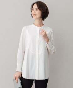 自由区 【洗える】ストレッチシャーティング ブザムシャツ