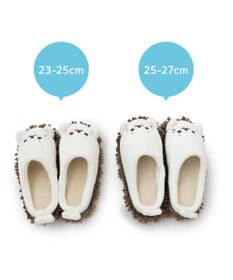 Mother garden しろたん お掃除スリッパ 《23cm～/25cm～》