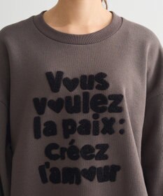 Green Parks ・ＤＯＵＢＬＥ　ＦＬＡＧＳ　サガラ刺繍スウェット