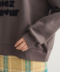 Green Parks ・ＤＯＵＢＬＥ　ＦＬＡＧＳ　サガラ刺繍スウェット