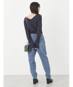 earth music&ecology センタープレスデニムパンツ