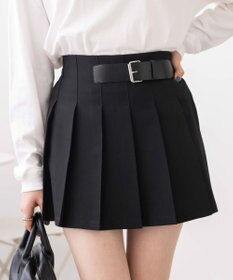 WEGO 【SCHOOL ITEM】バックル付プリーツスカパン