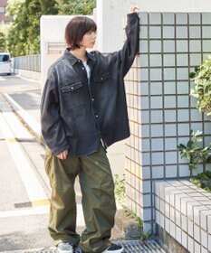 WEGO 【ユニセックス着用ITEM】 デニムBIGシャツ（LS）