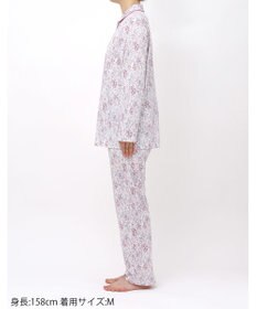 WACOAL パジャマ 長袖 長ズボン 綿100%(本体) 天竺素材 ミントン レディース NDX560 /ワコール