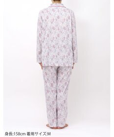 WACOAL パジャマ 長袖 長ズボン 綿100%(本体) 天竺素材 ミントン レディース NDX560 /ワコール