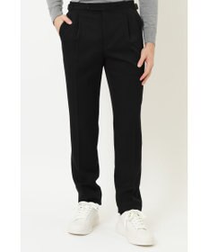 DAKS ツータックサイドベルトウールパンツ