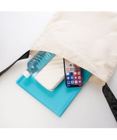 UNBILLION ペルケ perche / FOOD TEXTILE×牛革ソフトリボンハンドルトート