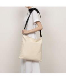 UNBILLION ペルケ perche / FOOD TEXTILE×牛革ソフトリボンハンドルトート