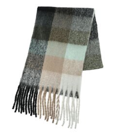 Green Parks ・ｆｕｒｒｙ　ｒａｔｅ　グラデーションチェックマフラー