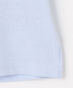 ANY KIDS 【洗濯機可能】肩あき ロゴ刺繍Tシャツ