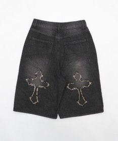 WEGO スーパーバギーフリンジデニムショーツ