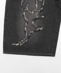 WEGO スーパーバギーフリンジデニムショーツ