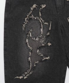 WEGO スーパーバギーフリンジデニムショーツ