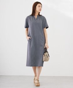 J.PRESS LADIES L 【洗える・抗菌消臭・吸水速乾】サッカージャージー ワンピース