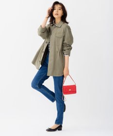 23区 コットンストレッチ ミリタリー ジャケット