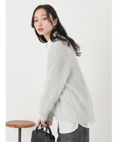 earth music&ecology ゆるモヘアライクレースニット