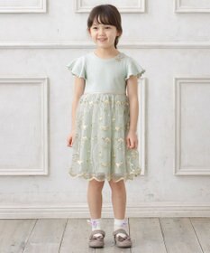 ANY KIDS 刺繍チュールガーリー ワンピース