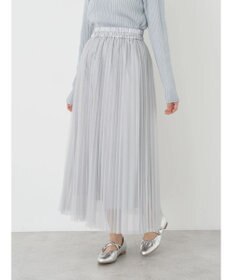 earth music&ecology チュールプリーツスカート