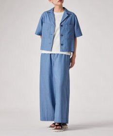 Paul Smith シャンブレー ワイドトラウザーズ