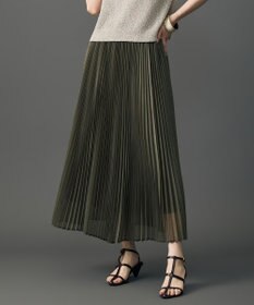 自由区 シャイニーオーガンジープリーツ スカート