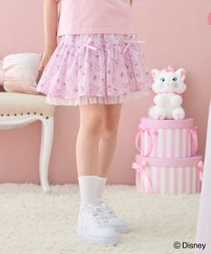 ANY KIDS 【ディズニー/マリー】チェック柄 総柄スカパン