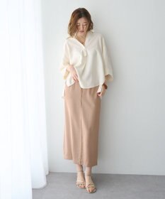 YECCA VECCA バルーン袖スキッパーシャツ