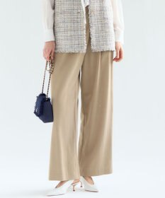 23区 S 【先行予約】ドレープツイル アシンメトリー ワイド パンツ