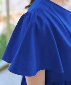 Tiaclasse 【洗える】ペプラムギャザーピンタックブラウス