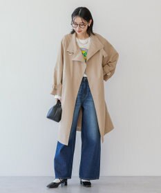 AMERICAN HOLIC スタンドカラーニュアンスロングコート