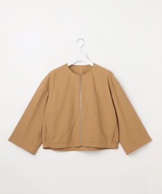 自由区 【SHIHOさん着用】ファンクショナルブロードノーカラー ブルゾン