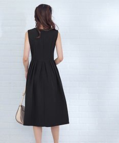 Tiaclasse 【洗える】タックフレアワンピース