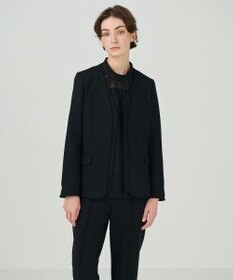 GRACE CONTINENTAL ノーカラーレイヤードジャケット