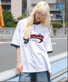 WEGO 【機能T/ユニセックス着用ITEM/MLサイズ展開】接触冷感グラフィックヘンリーBIG　T（SS）