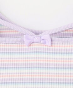 ANY KIDS オン・オフショルダー ボーダー Tシャツ