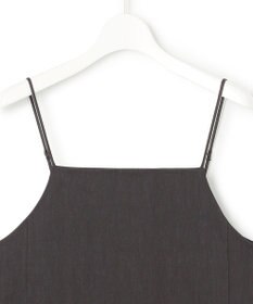 23区 【洗える】リネンレーヨンストレッチ  Iライン キャミソール ワンピース