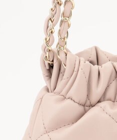 Feroux キルティング＆エコファー チェーンバッグ