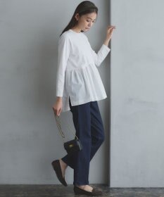 組曲 ペプラムレイヤード 長袖Tシャツ