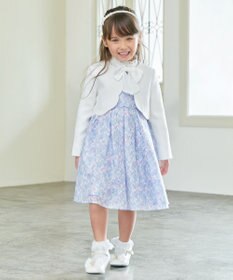 ANY KIDS フラワープリントレースワンピース