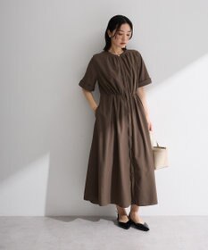 Green Parks サマ見えタックギャザーワンピース