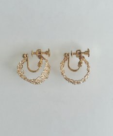 CASUMINO 【手編み/K14gf】leaf earrings イヤリング