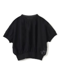 BEIGE， 【洗える・Oggi 7月号掲載】LUPINUS / リネン混半袖プルオーバーギャザーニット