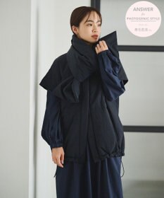 #Newans 【撥水/洗える】ビックスクエア中綿ベスト