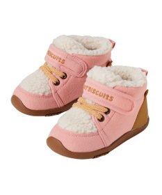 MIKI HOUSE HOT BISCUITS 【14-16cm】 かかと顔ドン あったかボア付き セカンドシューズ