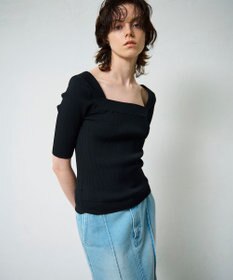 GRACE CONTINENTAL スクエアーネックトップ