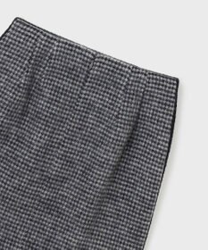 GRACE CONTINENTAL シャギーチェックミニスカート
