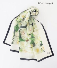 自由区 【カトリエムブーケ】La boroderie de Laurent ブーケモチーフマルチスカーフ